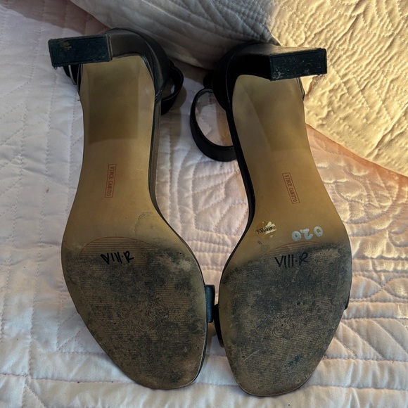 Vince Camuto Black Ankle Strap Heels - Picture 3 of 4